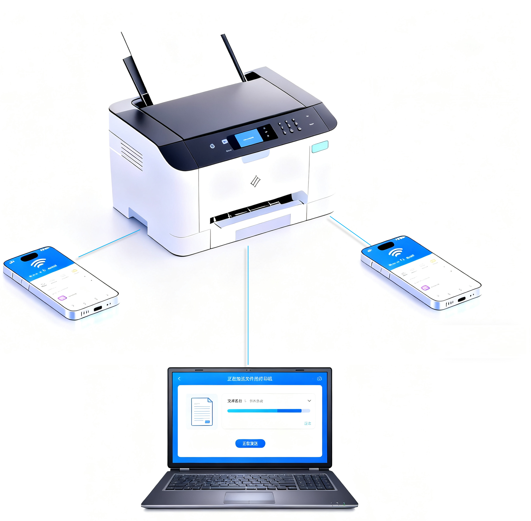 P2P Scenario: Smart device as GO supporting multi-terminal tasks