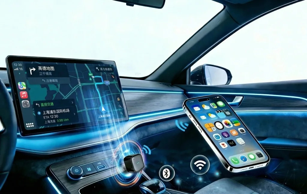 无线 CarPlay 转接告别线缆束缚，拥抱无感连接