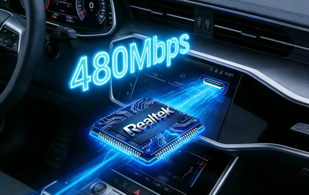 瑞昱无线 CarPlay 转接方案 USB 提供 480MBPS 带宽